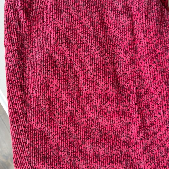 Vintage ESPRIT Women's Girls Corduroy Pink Pants 5/6 Small Floral Hot Pink Black - Picture 12 of 15